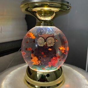 Bath and Body Works Light Up Owl 3 Wick Candle Holder